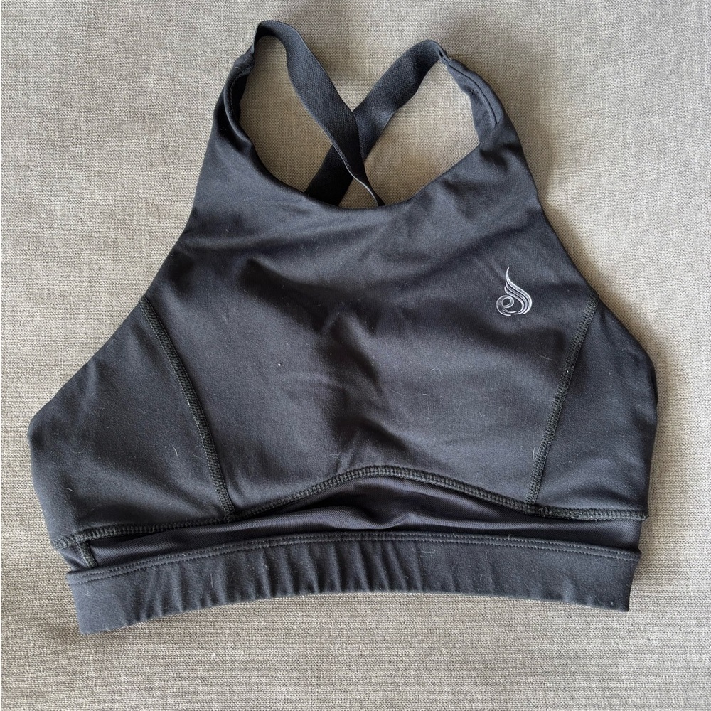 Ryderwear Black Cross-Back Sports Bra